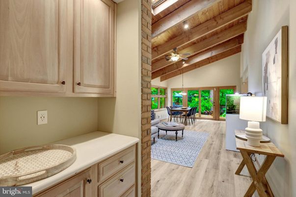 Dining room, Interior, Wooden Beams, Wooden Ceilings, Wood Texture Flooring
