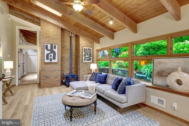 Interior, Living room, Stone Walls, Wooden Beams, Wooden Ceilings, Wood Texture Flooring