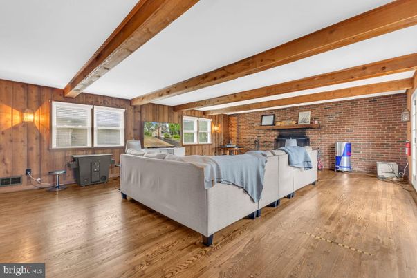 Interior, Living room, Stone Walls, Wooden Beams, Wood Texture Flooring, Wooden Walls