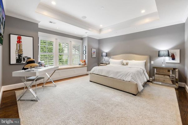 Bedroom, Home Office, Interior, Recessed Lighting, Wood Texture Flooring