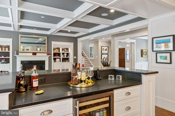 Fireplace, Interior, Recessed Lighting, Wood Texture Flooring