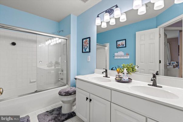 Bathroom, Dual Sink Vanities, Glass Shower, Interior