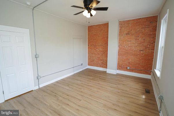 Empty room, Interior, Stone Walls, Wood Texture Flooring