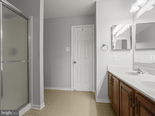 Bathroom, Dual Sink Vanities, Glass Shower, Interior