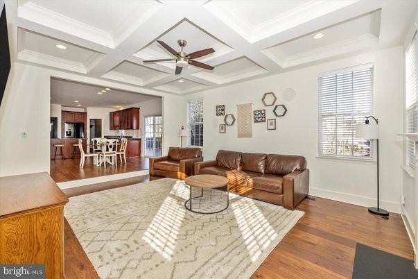 Dining room, Interior, Kitchen, Living room, Recessed Lighting, Wood Texture Flooring