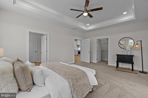 Bedroom, Interior, Recessed Lighting