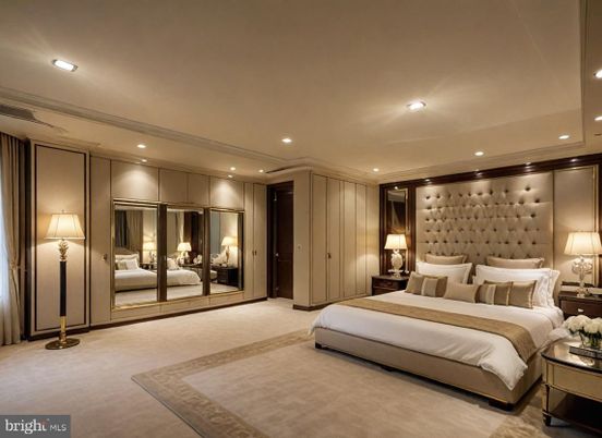 Bedroom, Interior, Recessed Lighting