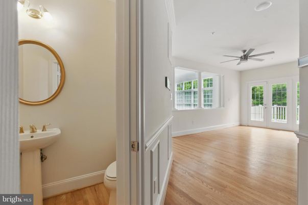 Bathroom, Interior, Recessed Lighting, Wood Texture Flooring