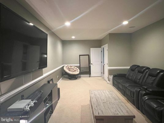 Interior, Living room, Recessed Lighting, Theatre Room