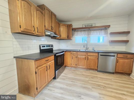 Interior, Kitchen, Wood Texture Flooring