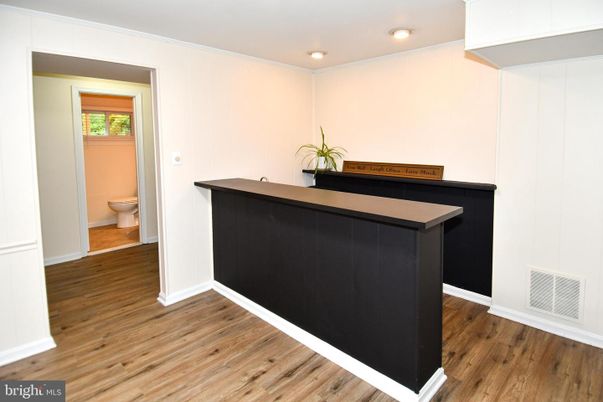 Bathroom, Interior, Recessed Lighting, Wood Texture Flooring