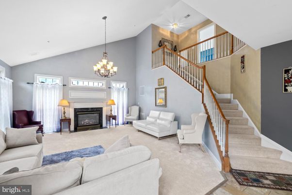 Chandelier, Fireplace, Interior, Living room, Recessed Lighting