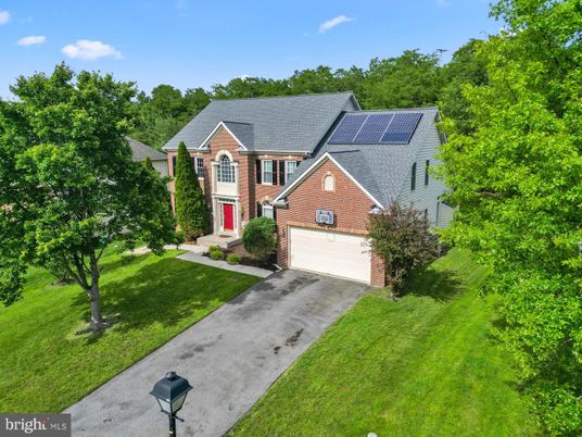 Attached, Exterior, Facade, Solar Panels, Brick Traditional