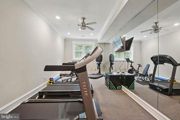Fitness Equipment, Interior, Recessed Lighting
