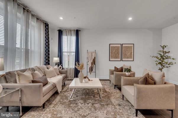 Interior, Living room, Recessed Lighting