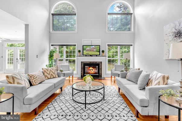Fireplace, Interior, Living room, Wood Texture Flooring
