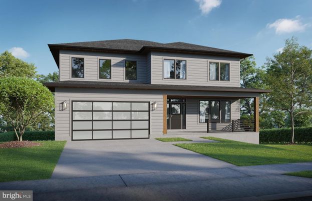 Attached, Exterior, Facade, Modern