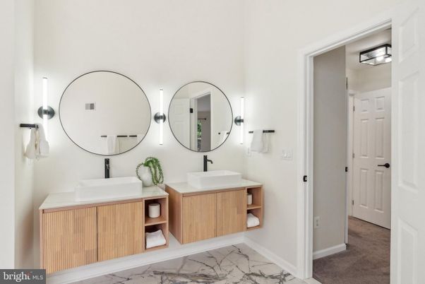 Bathroom, Dual Sink Vanities, Interior, Marble