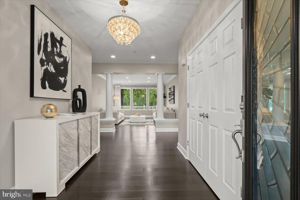 Chandelier, Interior, Recessed Lighting, Wood Texture Flooring