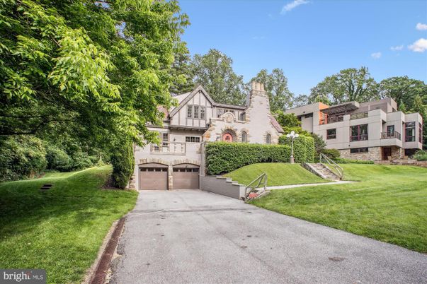 Attached, Backyard, Exterior, Facade, Tudor Revival