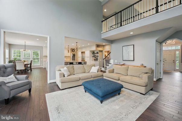 Chandelier, Dining room, Interior, Kitchen, Living room, Pendant Lights, Recessed Lighting, Wood Texture Flooring