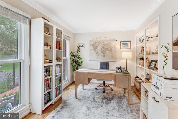 Home Office, Interior, Wood Texture Flooring