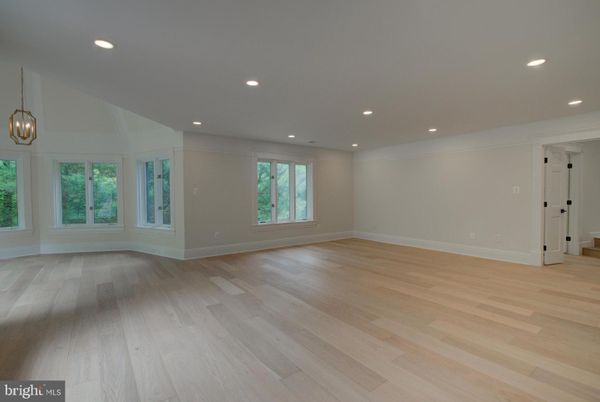 Empty room, Interior, Pendant Lights, Recessed Lighting, Wood Texture Flooring