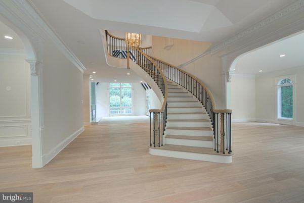 Chandelier, Interior, Recessed Lighting, Wood Texture Flooring