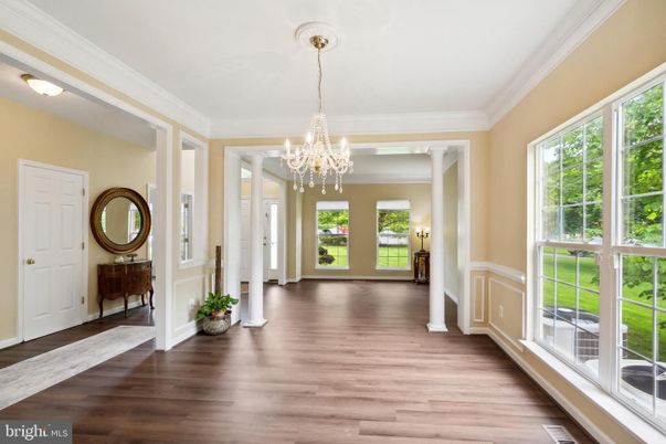 Chandelier, Interior, Wood Texture Flooring