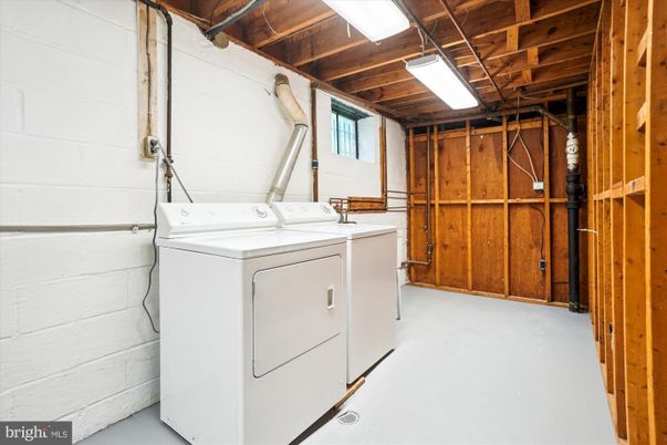 Interior, Utility Closets, Washer, Wooden Beams, Wooden Ceilings, Wooden Walls