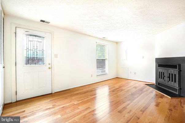 Empty room, Fireplace, Interior, Wood Texture Flooring