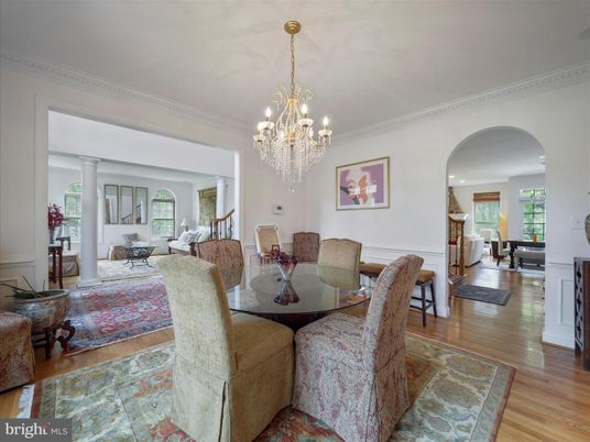 Chandelier, Dining room, Fireplace, Interior, Living room, Wood Texture Flooring