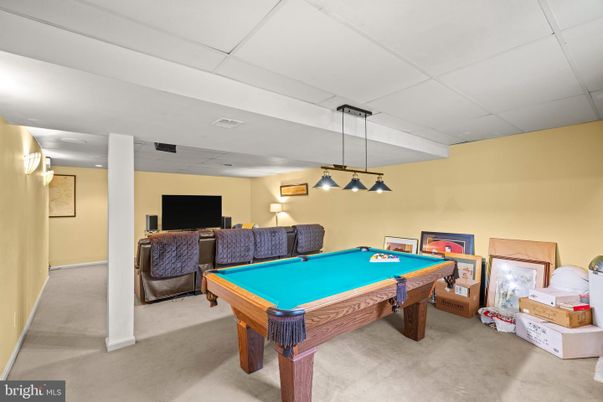 Billiard Table, Game Room, Interior, Pendant Lights