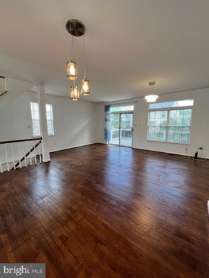 Chandelier, Empty room, Interior, Pendant Lights, Wood Texture Flooring