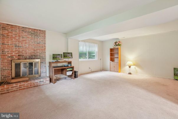 Fireplace, Home Office, Interior, Stone Walls