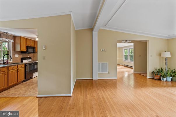 Interior, Kitchen, Wood Texture Flooring