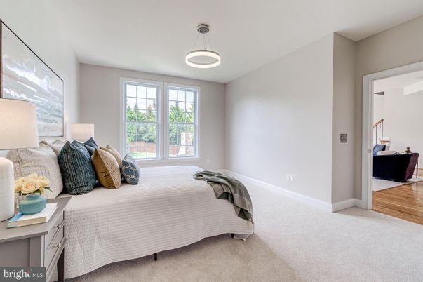 Bedroom, Interior, Pendant Lights, Wood Texture Flooring