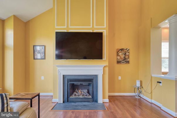 Fireplace, Interior, Wood Texture Flooring