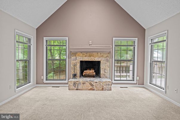 Empty room, Fireplace, Interior