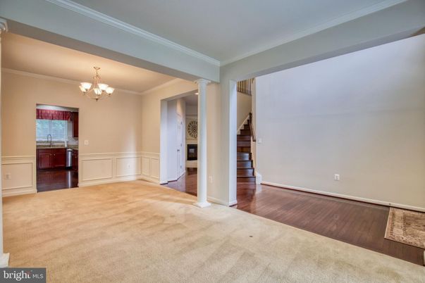 Chandelier, Empty room, Interior, Wood Texture Flooring