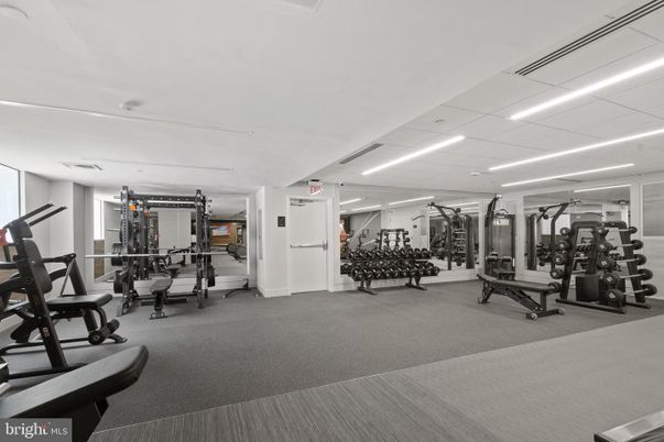 Fitness Equipment, Gym, Interior, Recessed Lighting