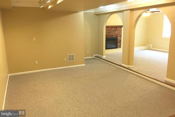Empty room, Fireplace, Interior