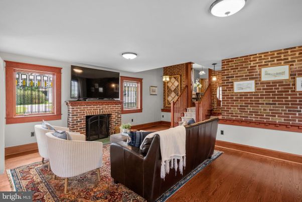 Fireplace, Interior, Living room, Stone Walls, Wood Texture Flooring