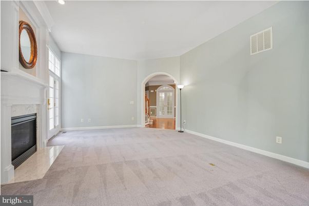 Empty room, Fireplace, Interior, Recessed Lighting