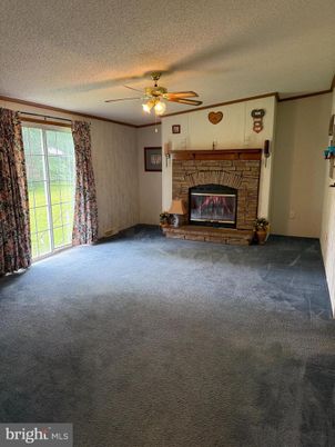 Empty room, Fireplace, Interior