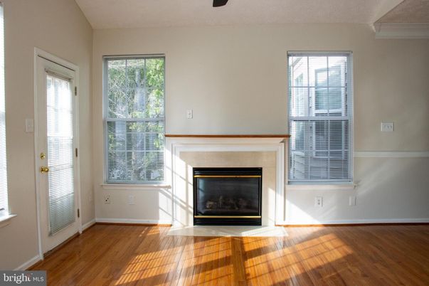 Empty room, Fireplace, Interior, Wood Texture Flooring