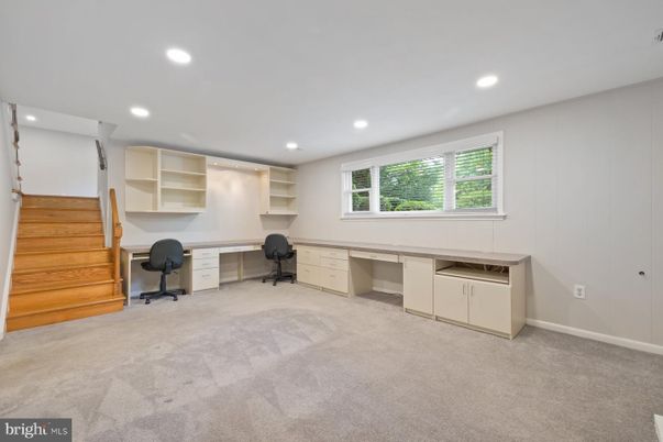 Home Office, Interior, Recessed Lighting