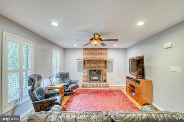 Fireplace, Interior, Recessed Lighting, Stone Walls