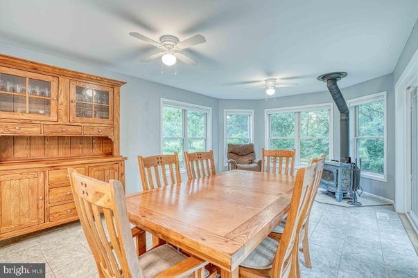 Dining room, Fireplace, Interior