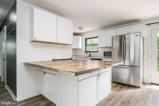 Interior, Kitchen, Wood Texture Flooring